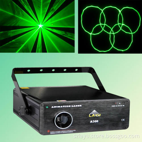 300MW Green Animation Laser Light for Stage (A300)